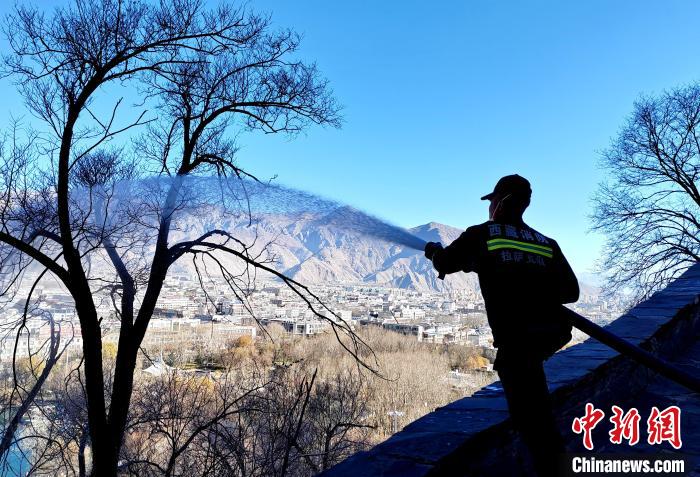 12月6日，布達(dá)拉宮消防救援大隊(duì)在布達(dá)拉宮山體林草區(qū)域開展?jié)窕ぷ鳌！㈣?攝